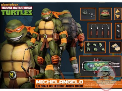 TMNT Leonardo & Michelangelo 1/6 scale action figures by JT Studio